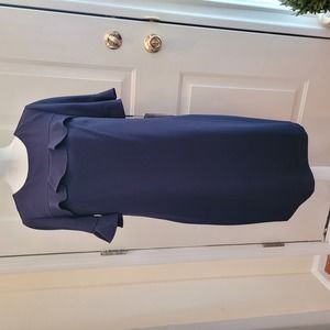 NWT Karl Lagerfeld Navy Ruffle Dress Size 4